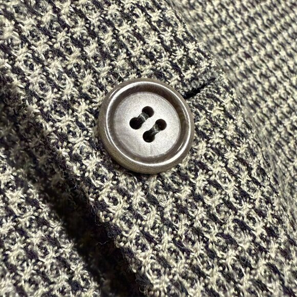 Vintage Valentino Tweed Blazer Wool Sport Coat Made in Italy Beige 42L - Picture 4 of 8